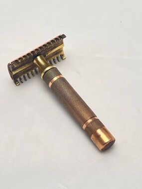 Vintage Gillette Brass Safety Razor